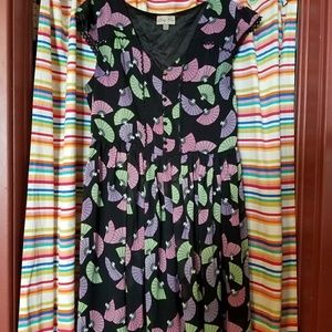 Lindy bop fan chiffon dress